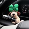 Auto-Dekorationspuppen, Piloten-Pawdog-Lenklichter, Scheibenwischer-Yellow-Schild-Ornament, niedlicher Schleifenhund, Auto-Wischer-Puppe, Innenzubehör