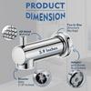 Slip On Tub Spout with Diverter Universal Tub Diverter Spout for 1/2" Copper Water Pipe, Chrome