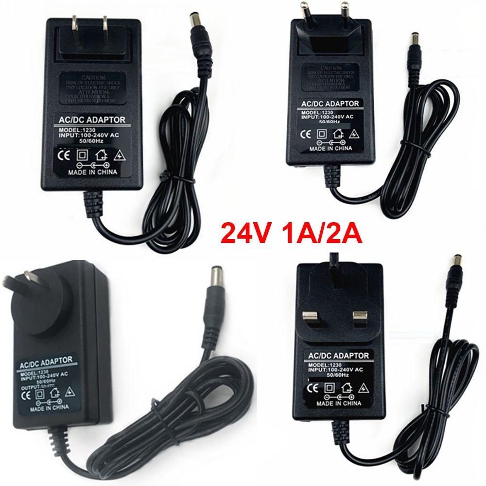 for LED Strip Transformer 24Volt 2000MA 24V 1A Power Supply Adapter AC to DC 100~240V