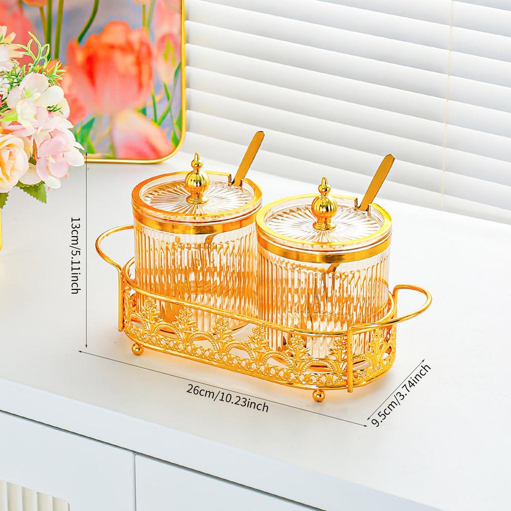 Seasoning Box Household Kitchen Light Luxury Seasoning Storage Box Desktop Seasoning Bottle Jar Sealing Seasoning Salt Jar Seasoning Jar