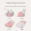 Velvet Coral Fleece Blanket for Baby, Nap, Sofa, and Bed - Pineapple Grid Design