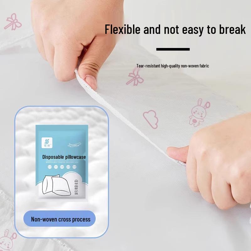 0.01 Angebot: Einweg Verdickter Reisekissenbezug Schmutzabweisende Hotel Schläferzubehör