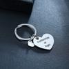 2026 Graduation Gifts Keychain Rectangle ID Tag Keychain Stainless Steel Key Ring for Women Men Collar Accessories Gift