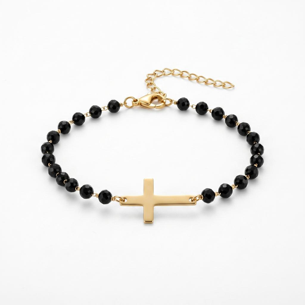 Men's and Women's Fashion Versatile Personalized Cross Pendant Bracelet