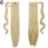 Tenfyer Women's Girl's Long Straight Wavy Ponytail Wigs Clip In Pony Tail Hair Extensions