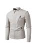 Men's Trendy PU Leather Motorcycle Jacket - Cross-Collar, Korean Style, Casual Spring/Autumn Coat