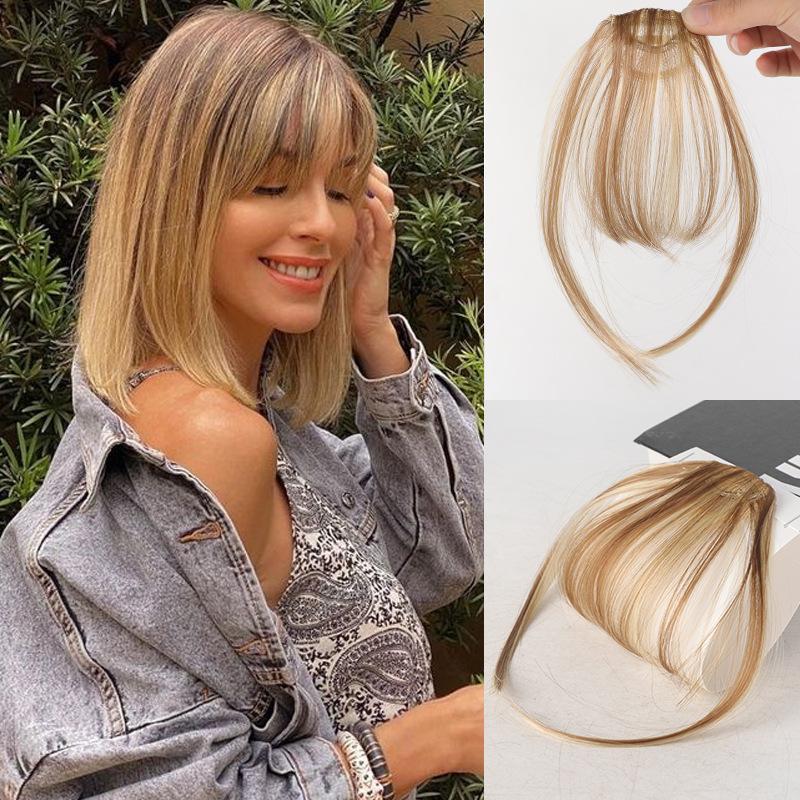 Sideburns Air Bangs Wigs Women's Synthetic Wigs Invisible and Traceless Easy To Wear Natural and Suitable for Any Occasion