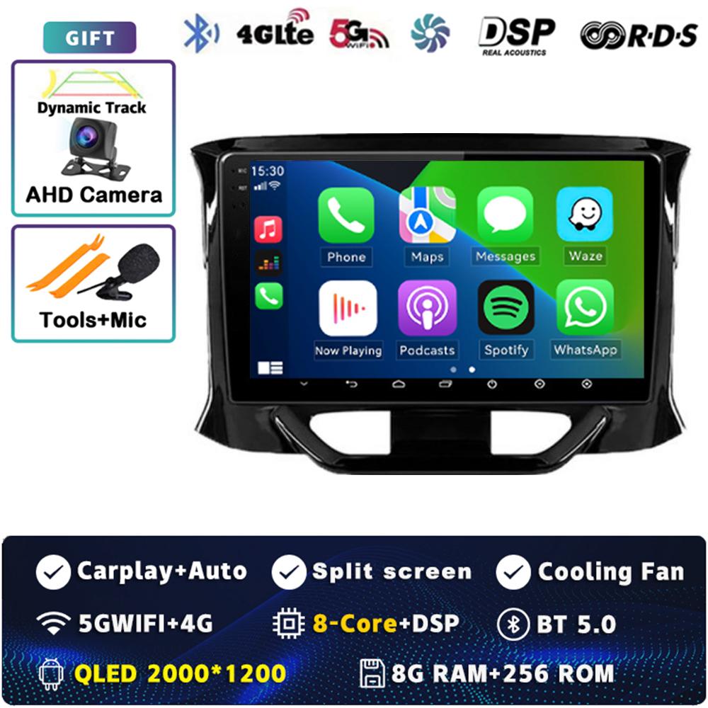 Android 14 Carplay Auto For LADA X Ray Xray 2015 - 2019 Car Radio Player Multimedia Stereo Navigation 4G+WIFI Head Unit Video BT