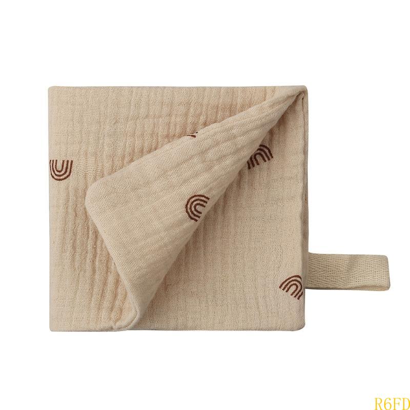 

R6FD детское полотенце для младенцев 23x23 см муслиновое полотенце носовые платки двухслойное полотенце для протирания 2 слоя марлевые мочалки