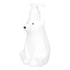 Plastic Shampoo Dispenser Bear Shaped White Lotion Dispenser Refillable Decorative Shower Bottle