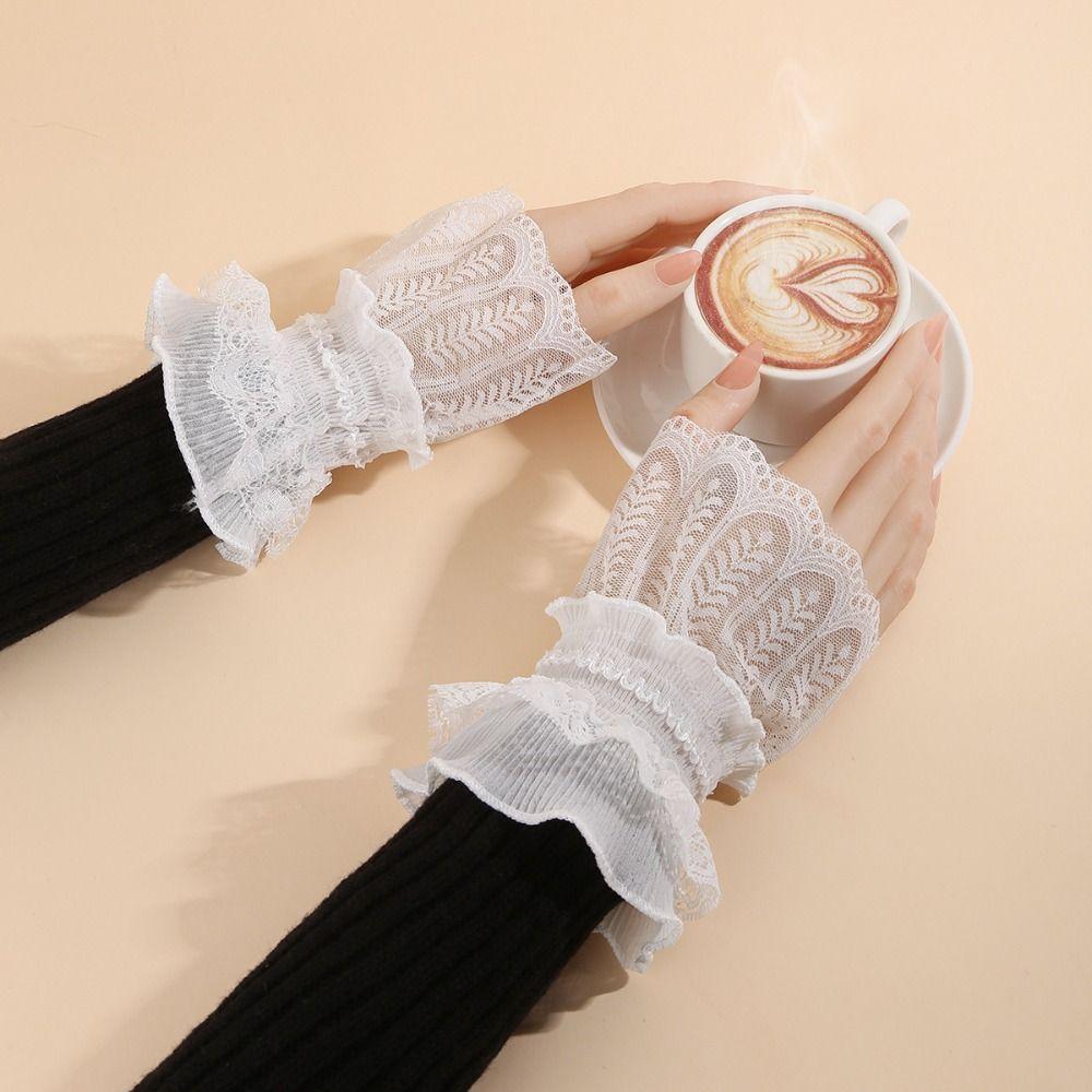 Costume Accessory Fake Sleeves Cuffs Comfortable Lace Cuff Fashion Fake Cuff Daily Accessory