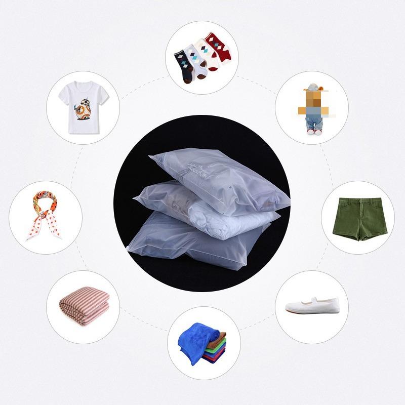 50pcs Frosted Zipper Pouch Suitable for Jewelry Base Shirts Pants Pillows Item Packag Bags Convenient To Carry Self Sealing Dustproof Bag with Holes