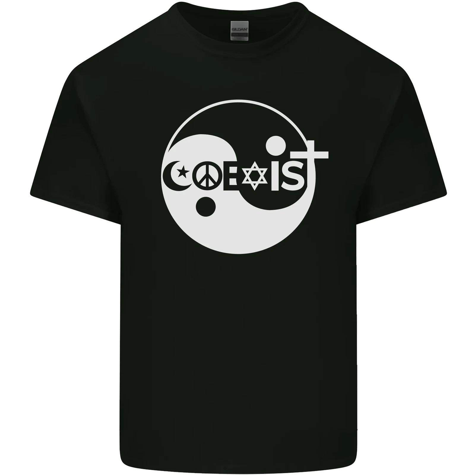 

Coexist World Peace Love Religion Hippy Anti War Kids T-Shirt Childrens L