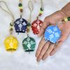 Handmade Boho Wind Chimes with Bells, Set of 5 Vintage Cowbells for Garden, Porch, and Wall Decor, Eco-Friendly Gift