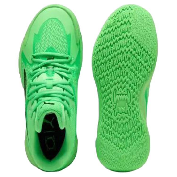 Puma Dagger Versatile Comfortable Non-Slip Durable Mid-Top Basketball Shoes Unisex Sneakers Green 311353-04
