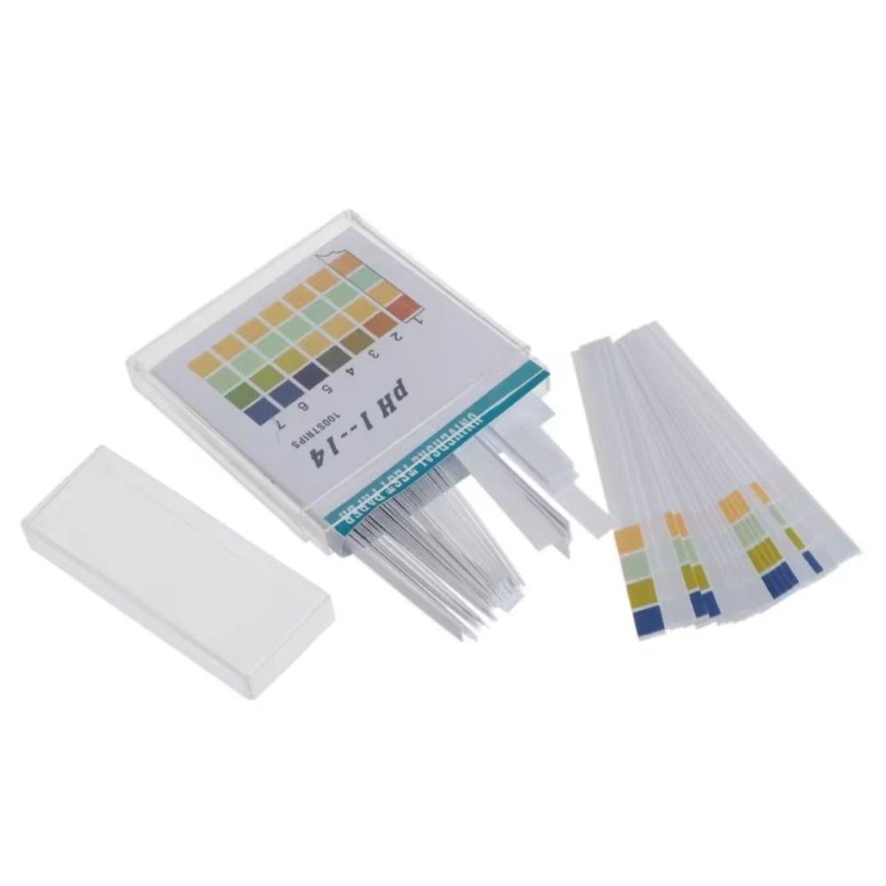 100 Strips PH Value 0-14 PH Test Paper Professional PH Meters Paper Water Saliva
