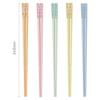 Colorful Fiberglass Chopsticks 5 Pairs Dishwasher Safe BPA Free Non-slip Reusable for Home Kitchen Dining