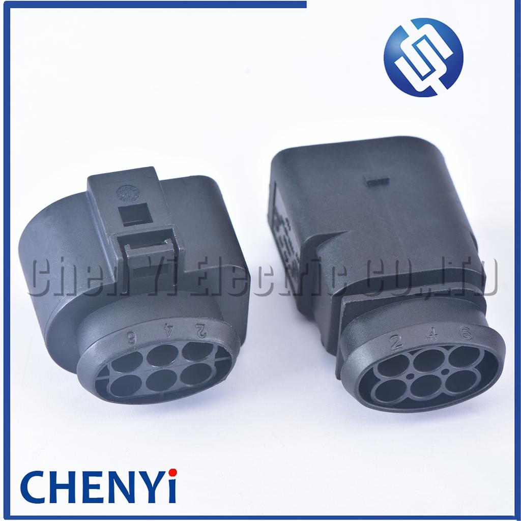 6 Pin 3.5mm Female or Male Auto Waterproof Harness Plug LSU 4.2 Oxygen Sensor Connector 1J0973833 1J0 973 733 1J0973733 Plug Connectors 4
