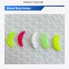 2cm/0.79" 100pcs Mealworm Soft Bait  Mini Soft Maggot Baits Mixed Fishing Lures Silicone Bionic Bread Worm Lure