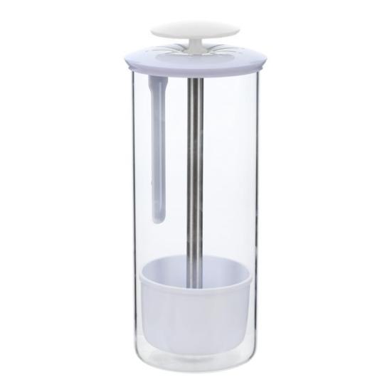 Herb Keeper Jar Refrigerator Herb Saver Storage Jar with Ventilation Slots And Drainage Holes Cilantro Saver Extend Freshness Gift for Enthusiasts