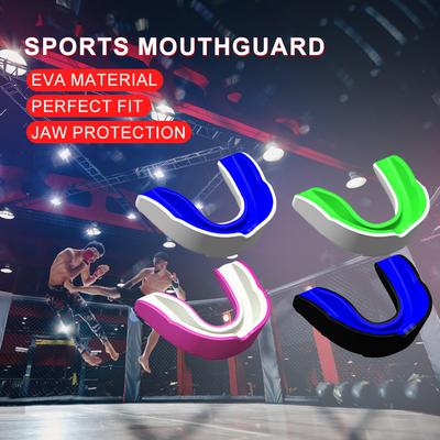 4PCS Slim Profile Sports Mouthguard for Contact Combat Sports Boxing Wrestling Hockey Tooth Protection Mouth Guard for Adults