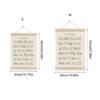 2Pieces Toddler Learning Alphabets and Number Posters with Wood Hanger Frame for Classroom and Playroom Nursery Decors