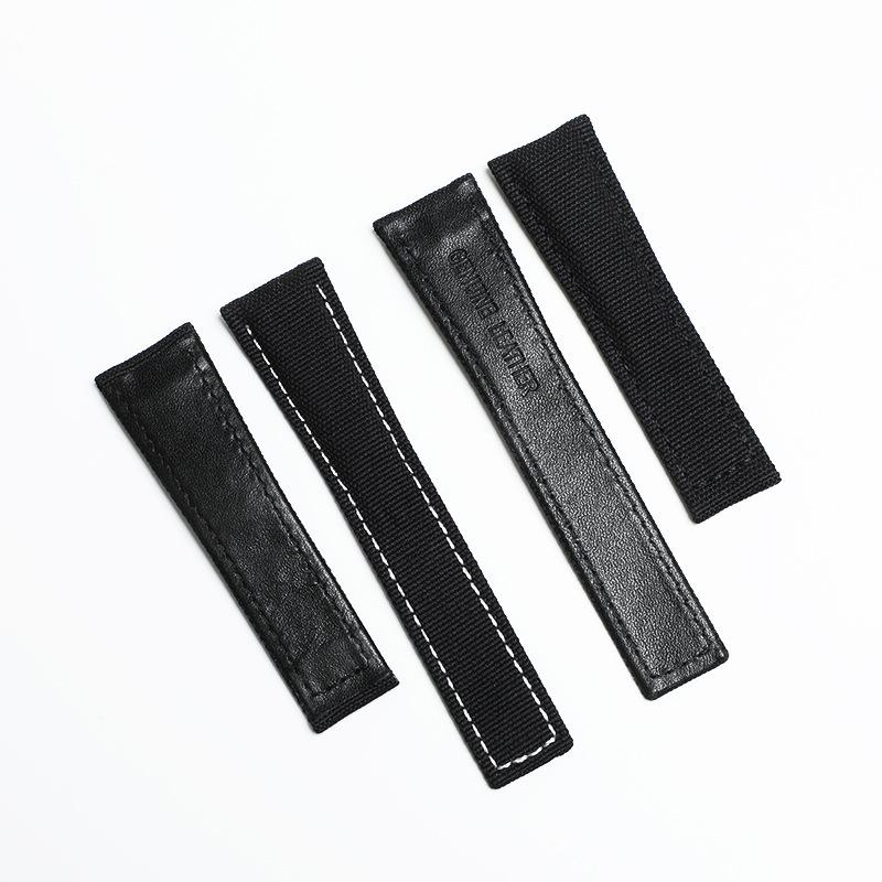 Men's HY Haoya TGA Calle Nylon Sticker Leather Watch Strap Canvas Strap 20mm 22mm