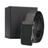 en's first layer cowhide water ripple automatic buckle belt business versatile gift box belt