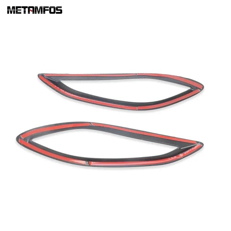 For Toyota Rush 2018      2024 Carbon Fiber Rear Fog Light Lamp Cover Trim Foglight Frame Car Accessories