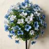 Violet Eucalyptus Artificial Flower Ground Stake for Wedding and Outdoor Decoration