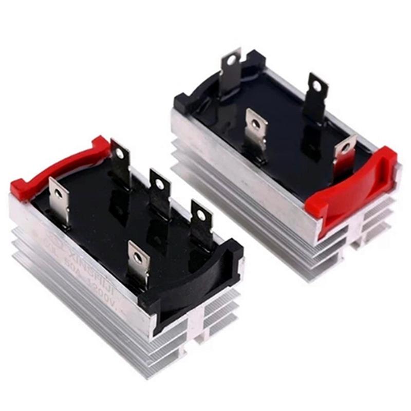 50A1200V Rectifier Single Phase 35A Brushless Generator Heat Sink Diode Bridge Group