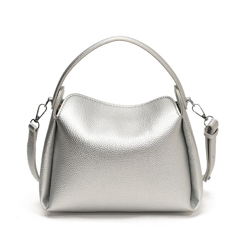 

Новая повседневная сумка-ведро большой вместимости, простая однотонная, ретро, на плечо, сумка-мессенджер