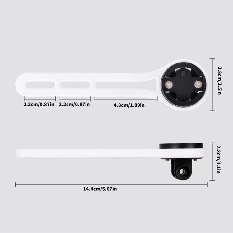 Road Bike Computer Holder Adjustable Out Fronts Bike Extension Bracket Light Stands Cycling Stopwatches Speedometer Rack
