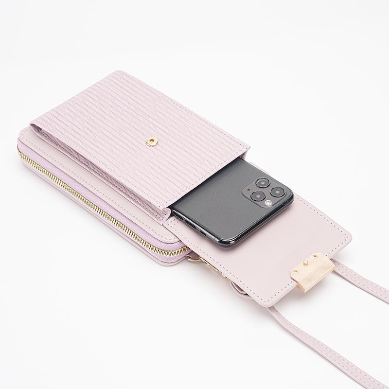 Trendy and Simple Crossbody Bag, Korean-style Lockable Small Square Wallet, Ladies' Single-shoulder Bag