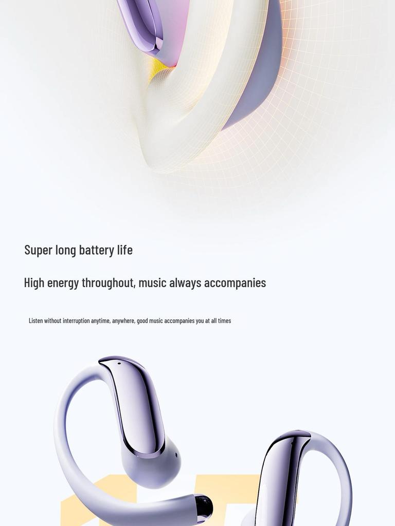 Wopin Open-Ear Wireless Bluetooth Headphones with Noise Cancellation for Cycling