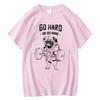 Go Hard Or Go Home Graphic Tshirt Unisex Unisex Cotton Short Sleeve Unisex Funny Gym Workout Casual Street Tops