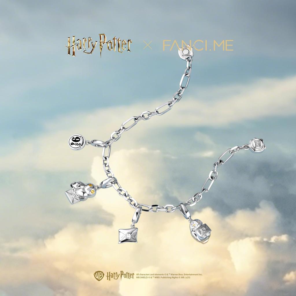 [FANCIME] x Harry Potter Official Collaboration Platform 9 and ¾ Charm Necklace, Silver, Harry Potter, Halloween, Christmas Gift