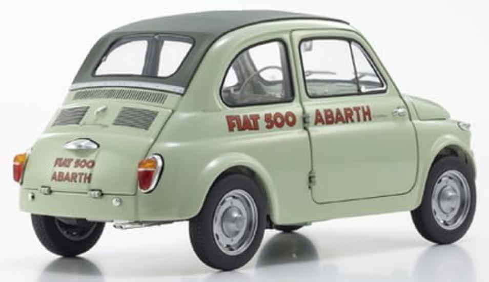 Kyosho Original Fiat Nuova 500 Elaborazione Abarth Record Finished Model KS08966ALG 1/18 (Green Clear)