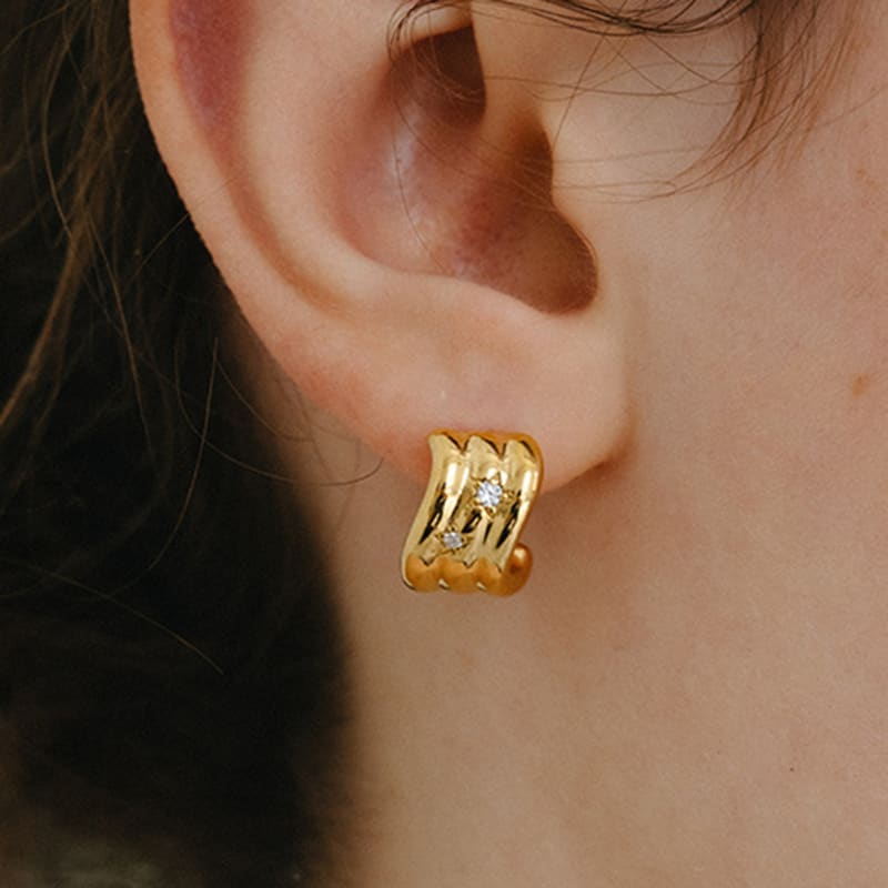 CUD Aurora Stella Hoop Earring