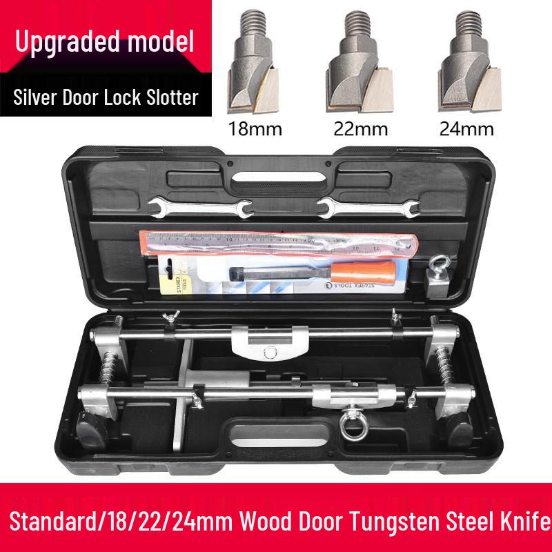 

Solid Wood Door Lock Groover Tool Set for Quick Installation
