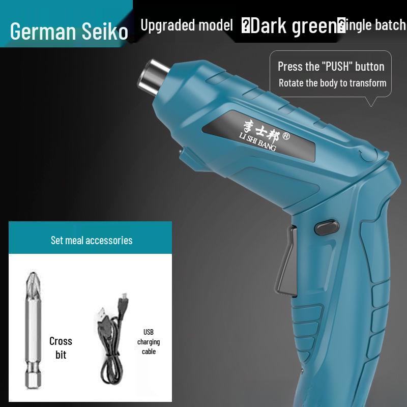 Rechargeable Multifunction Mini Electric Screwdriver with Lithium Battery for Household and Hand Drill Use.