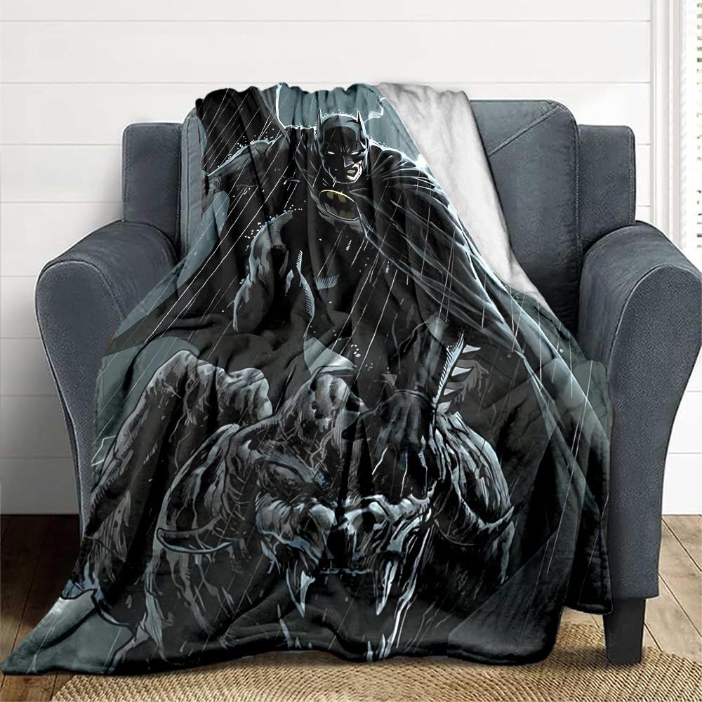 

1pc batman Blanket Lightweight Flannel Throw For Sofa, Bed, Travel, Livingroom, Office, Couch, Chair, And Bed 80x120cm