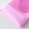 Silicone Dishwashing Gloves with Thickened Palm and Massage Brush for Durable Hand Protection.