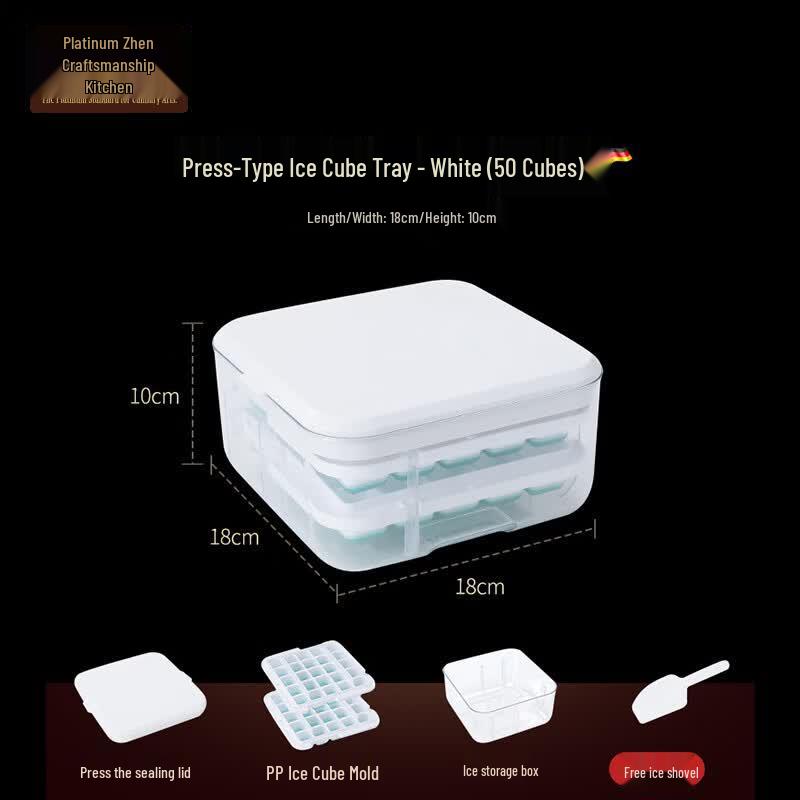 Food Grade Silicone Ice Cube Maker with Lid
