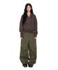 AAKAM Knee Pin-Tuck Side Button Pants (Khaki)