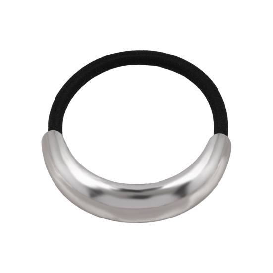 

Женская веревка для волос с металлическим геометрическим декором, эластичная резинка для волос, бесследный держатель для хвоста, головной убор, аксессуары для волос