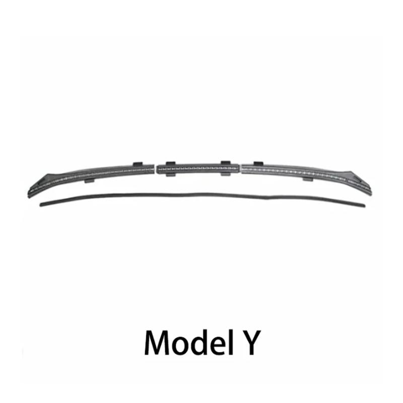 Front Chassis Waterproof Rainproof Cover Water Strip For Tesla Model 3 Y Air Inlet Protective Cover Model 3 Y Accessories