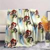 Cute The Powerpuff Girls flannel blanket, lovely for home space, ideal gift for cartoon fans