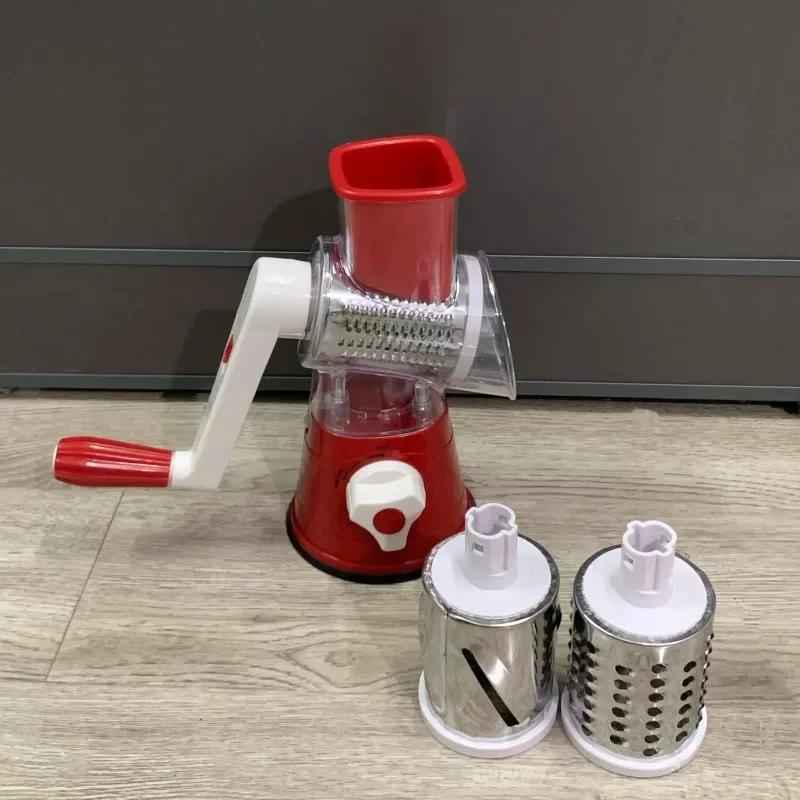 1pc Household hand stirring meat crusher blade roller hand vegetable cutter Plastic mincing meat kitchen mincing garlic