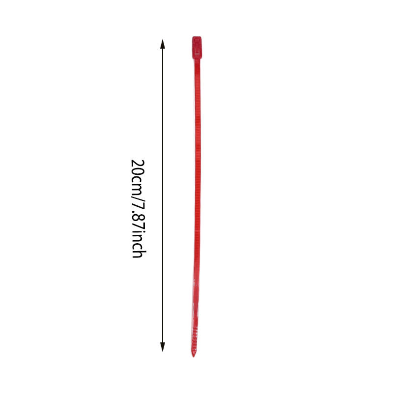 100 Pieces/Pack 4x200mm Cable Tie Can Be Released Fixed Bound Disassembled Slip Fastening Loops Nylon Tie